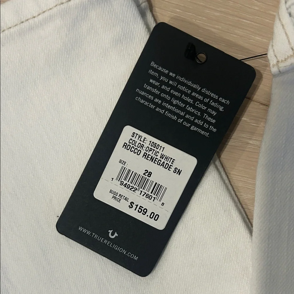 White Skinny - True Religion jeans 28w